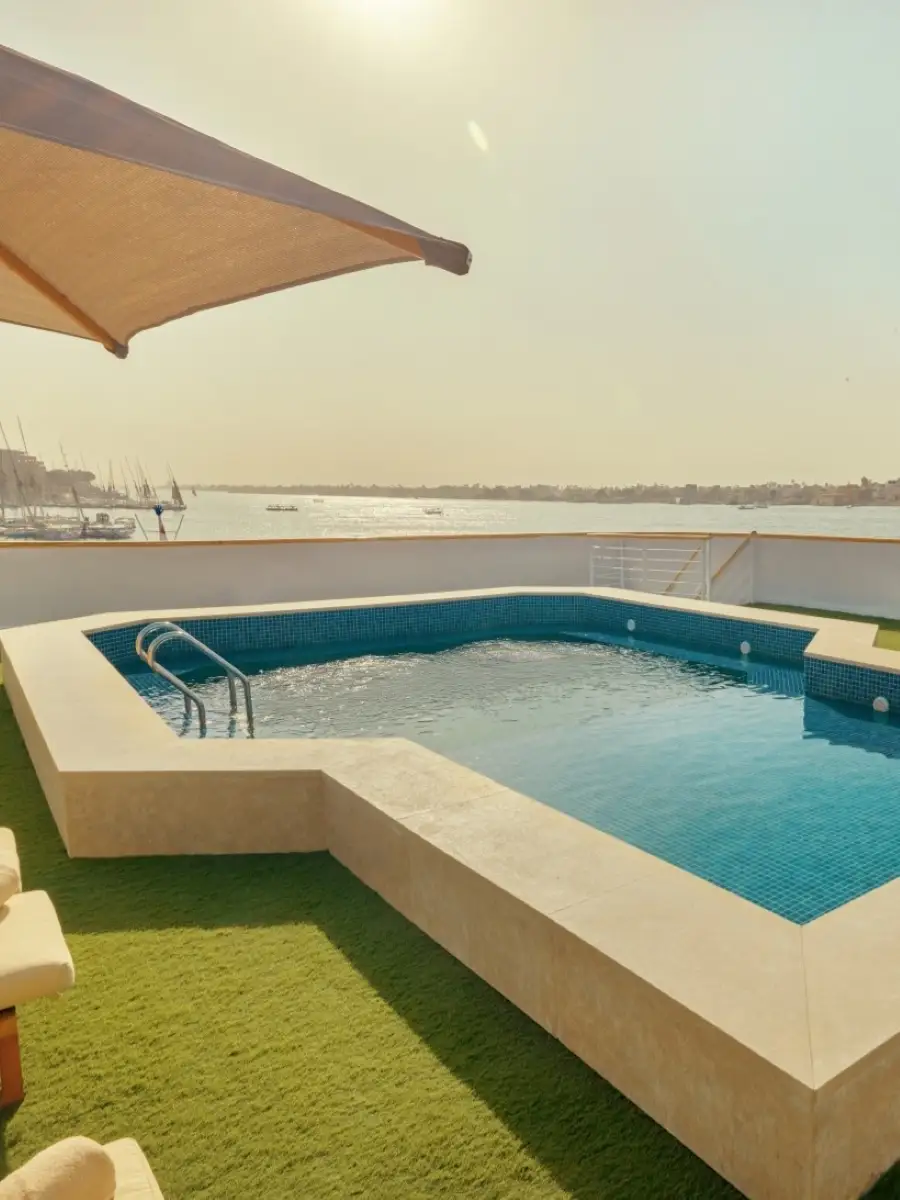 Sun deck of the M/S Royal Serenade Nile Cruise Nile cruise